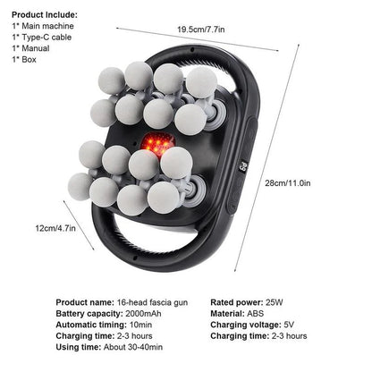 Body Massager 16 Heads